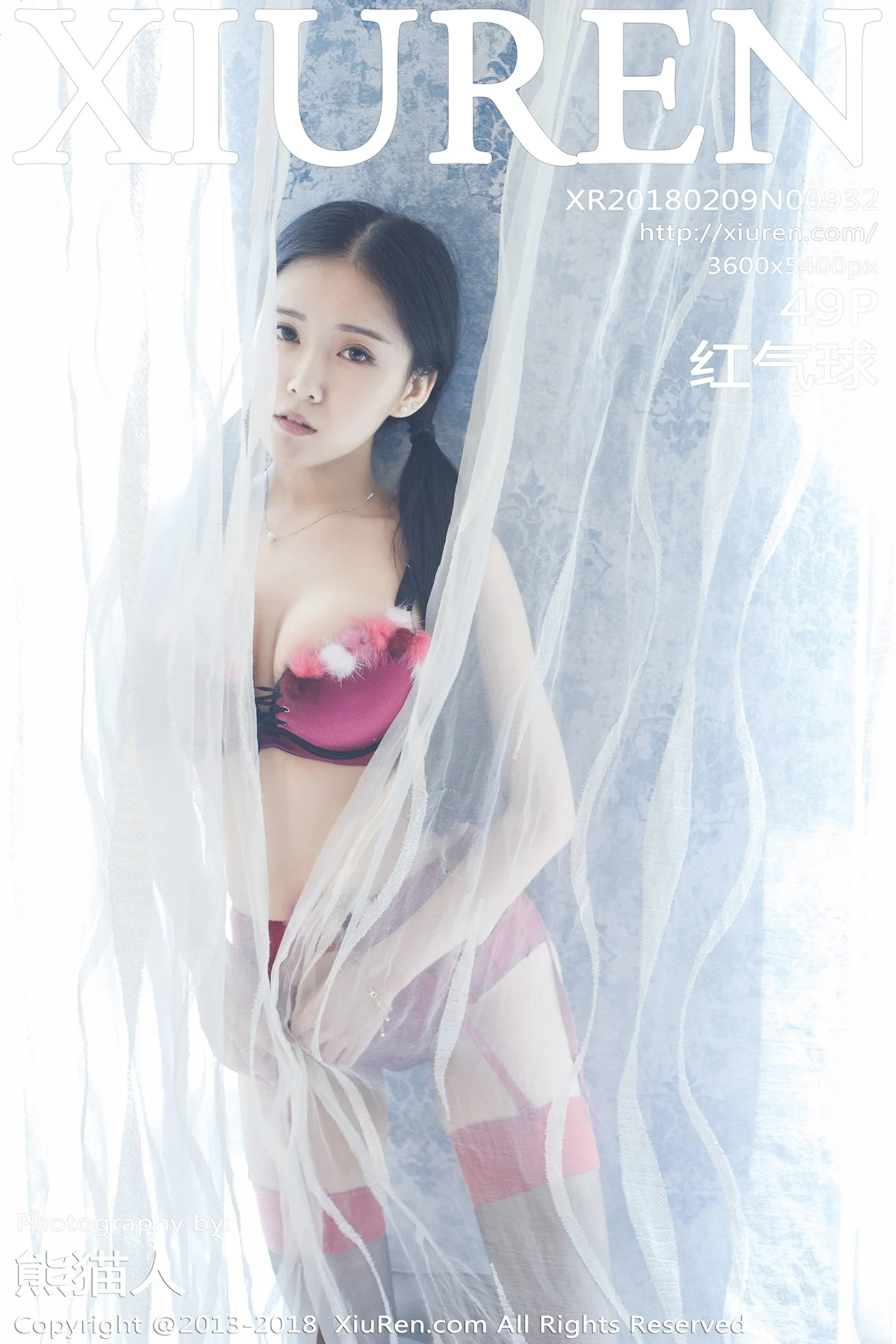 [XiuRen秀人网]No.932_巨乳嫩模红气球红色连体内衣+日系开胸死库水爆乳诱惑写真49P-秀人网 - XiuRen.Xyz